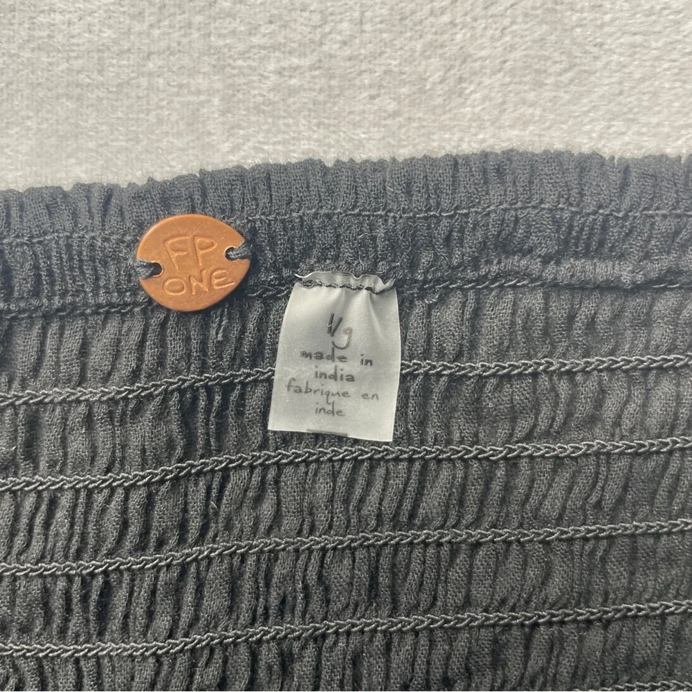 Free People Intimately Carrie Embroidered V-Neck Bralette In Black Size Large - Picture 7 of 8